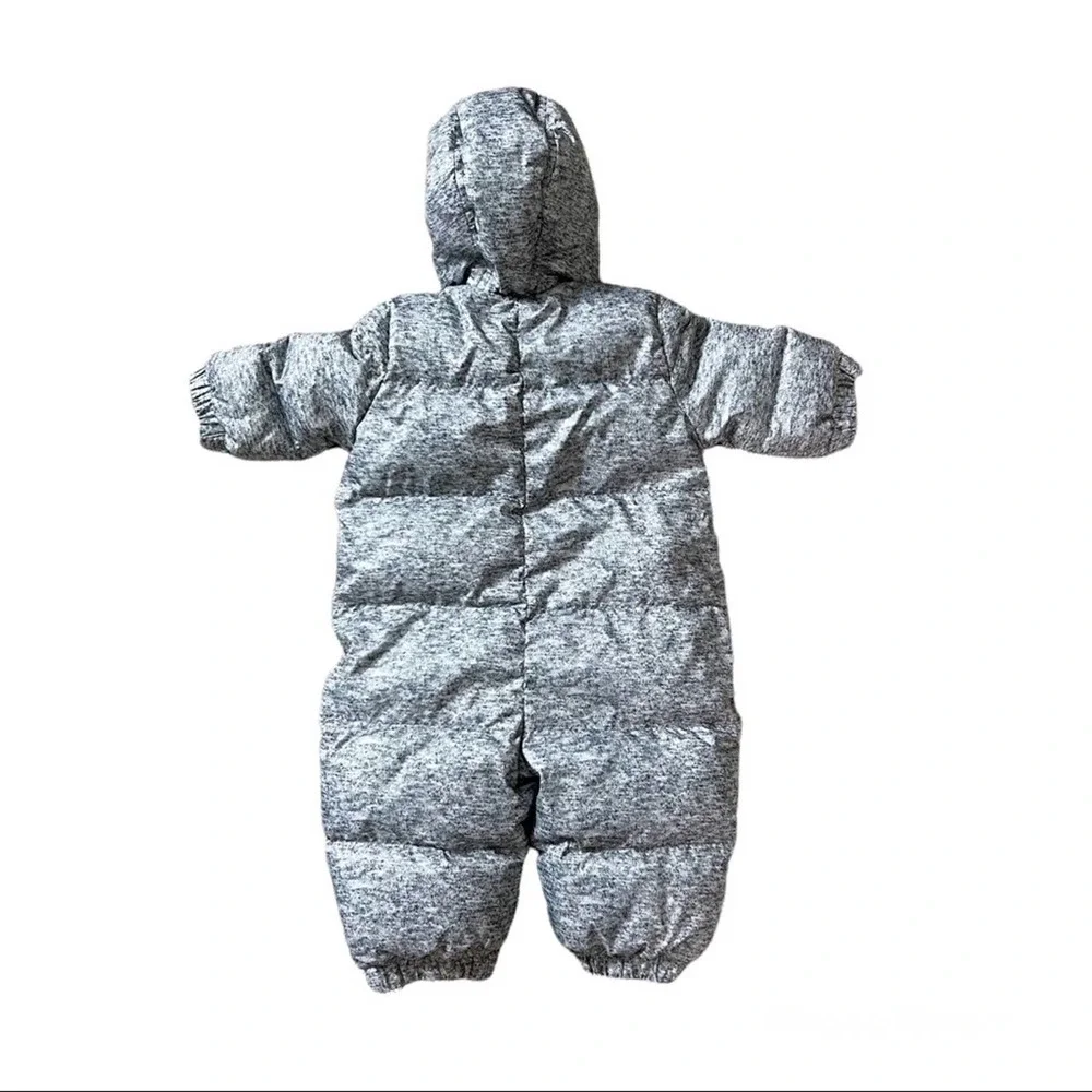 Baby Gap Down Feather Snowsuit Gray 0-6 Months